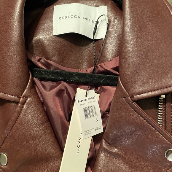 Brand new Rebecca Minkoff burgundy jacket - Picture 3 of 4